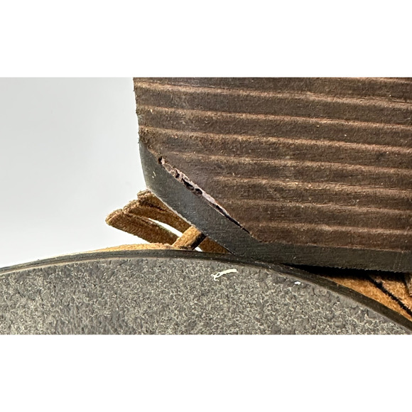 Coconuts By Matisse Lambert Saddle Fringe Ankle Boots Camel Western 8 Faux Suede - Picture 11 of 14